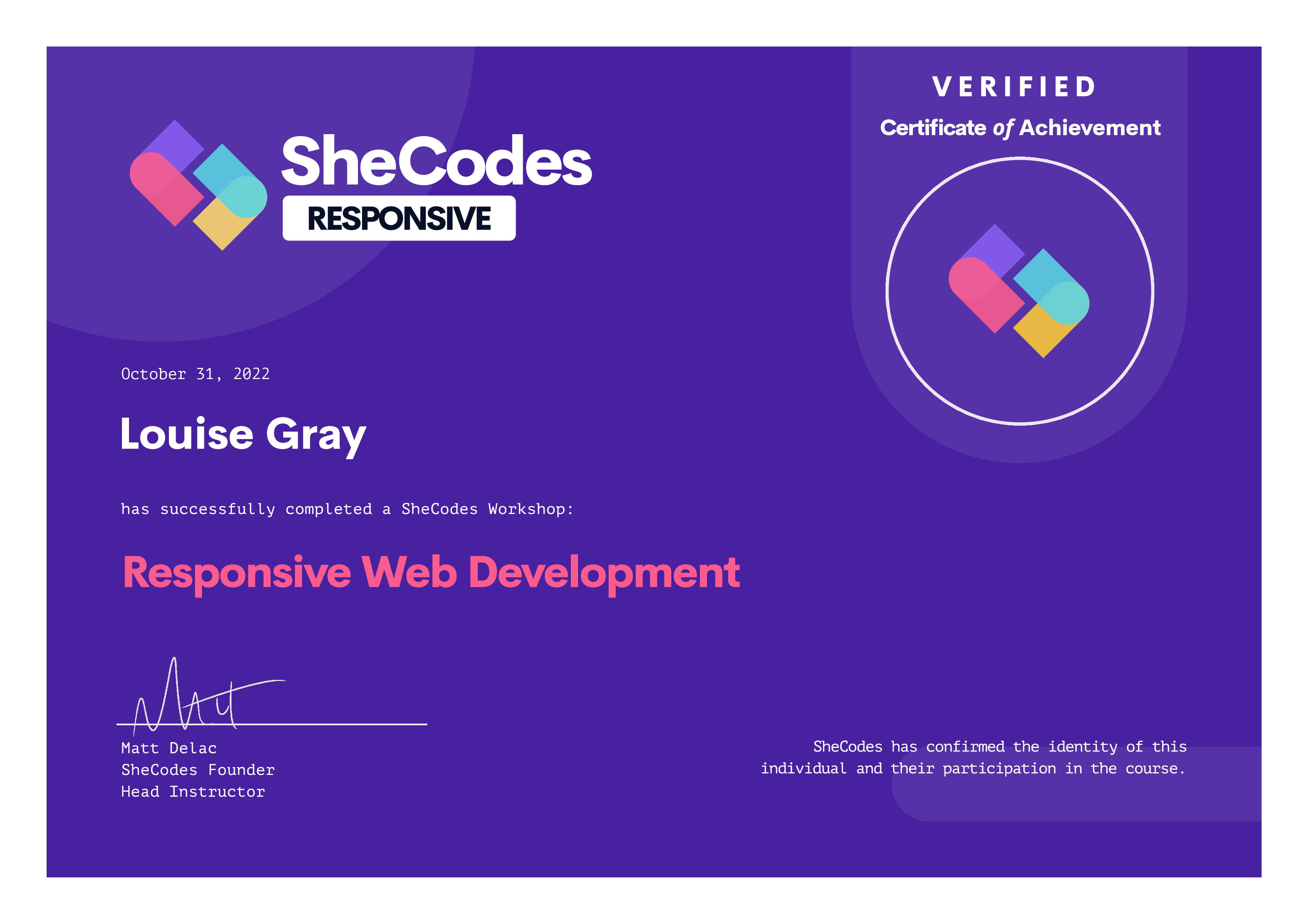 SheCodes-certificate